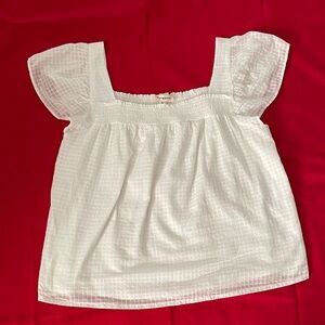 Lucky Brand Romantic Sqaure Neck Sweet Top sz XL